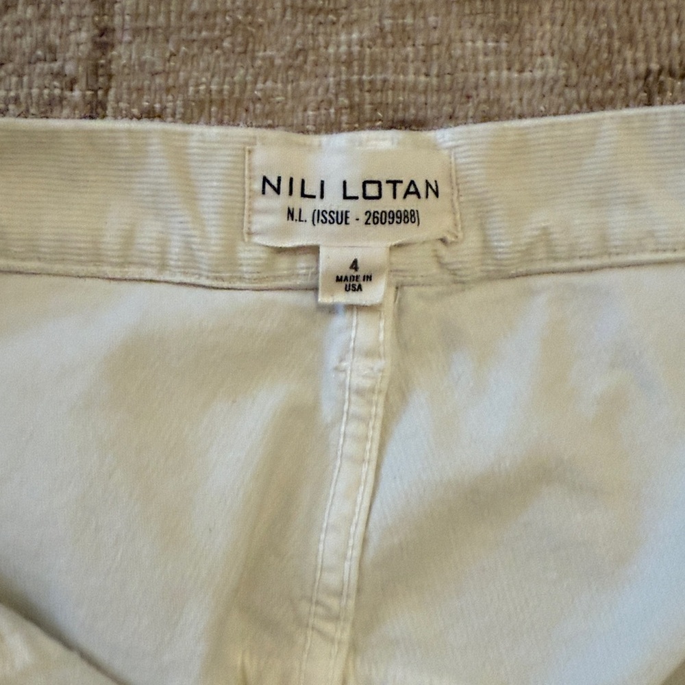 Nili Lotan Off-White “Gesso” Corduroy Shon Pant - Picture 3 of 9